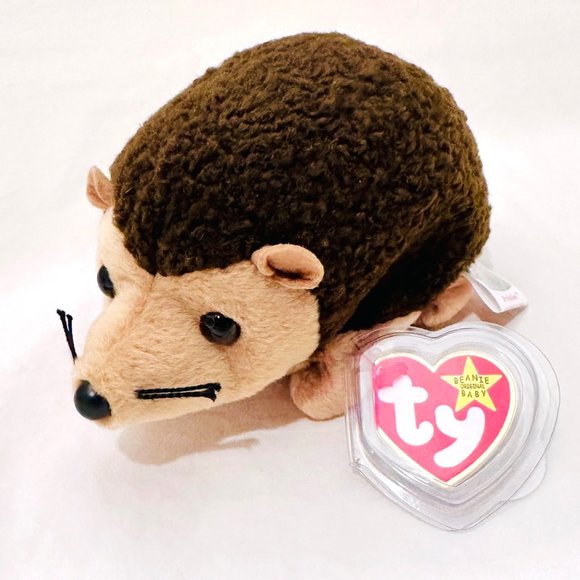 Ty PRICKLES Beanie Baby Hedgehog - Picture 1 of 12